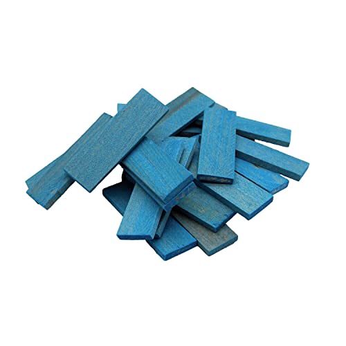SILISTO Holz-Verglasungsklötze 80x24x5mm (Blau) 1000 Stück von SILISTO