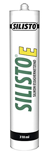 SILISTO Sanitär Silikon essigvernetzend, 310ml Kartusche, Farbe Transparent von SILISTO