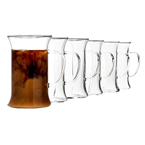 Simax Glassware Irish Coffee/Teegläser aus Borosilikatglas, kaltes, hitzebeständiges und stoßfestes Borosilikatglas, mikrowellen- und spülmaschinenfest, inklusive 6 6 (6) Tassen von SIMAX