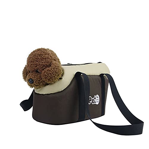 Hundetransporttasche Winter Große Kapazität Tragetasche kleiner Hund Katze Hundetasche Haustier Faltbar Transporttasche Atmungsaktiv Verstellbar Hundetragebeutel für Haustiere innerhalb von 5kg von SIQITECH