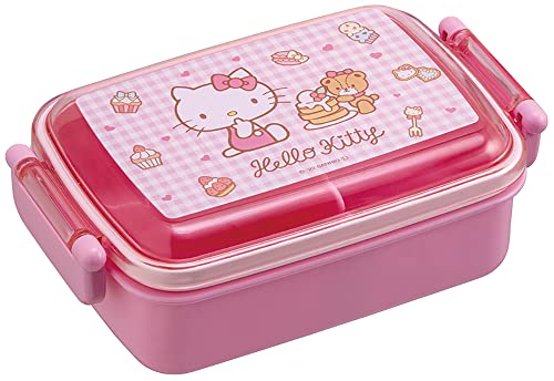 Hello Kitty Bento-Lunchbox (425 ml) – niedliche Lunch-Tragetasche mit sicherem 2-Punkt-Verschlussdeckel – authentisches japanisches Design – langlebig, mikrowellen- und spülmaschinenfest – süß von SKATER