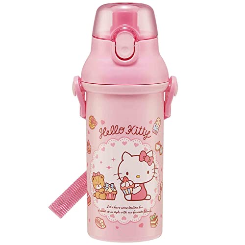 Hello Kitty Wasserflasche mit Gurt, 470 ml von SKATER