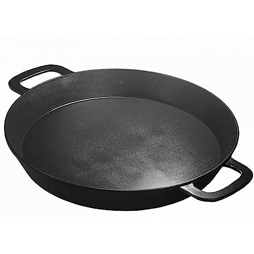 SKK große Outdoor Pfanne Ø 50 cm - XL Bratpfanne Eisenguss - gusseiserne Riesenpfanne mit 2 Seitengriffen - ideal für Grillpartys - Made in Germany von SKK