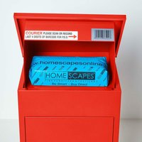 Wand-Paketkasten Paketbox Paketbriefkasten Postkaten, Entnahme vorne, Rot - Rot - Smart Parcel Box von SMART PARCEL BOX