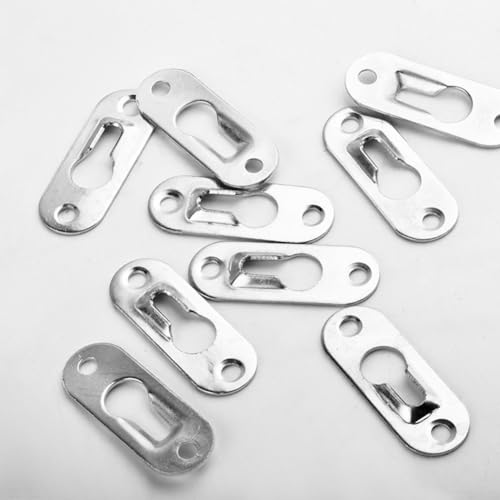 Karabinerhaken für Spiegel, unsichtbare flache Rahmenhalterung für Wandmontage (50 Stück) von SMZhomeone