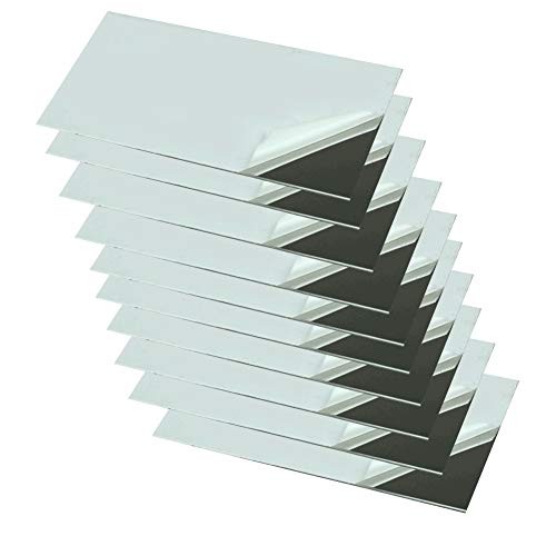 SOFIALXC 304 Edelstahlblech, polierte Oberfläche, Metall-Rohstoffe: 100 mm x 100 mm x Dicke: 0,35 mm, 10 Stück. von SOFIALXC