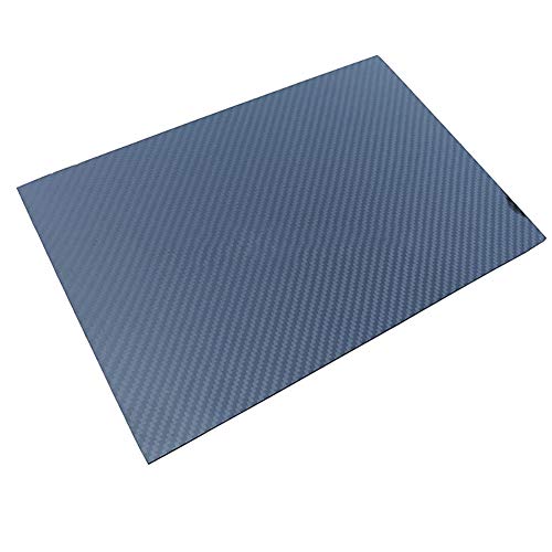 SOFIALXC 3K Kohlefaserfolie, 100% Carbonplatte, Laminat, Twill, glänzende Oberfläche für DIY, unmanted Rack, 250 x 500 mm, 1,5 mm von SOFIALXC