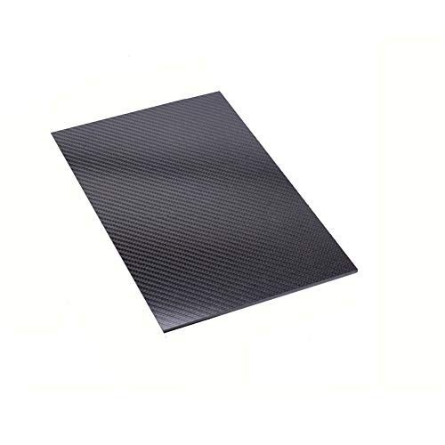 SOFIALXC Carbon Board 100% Carbon Blatt Laminat Platte Panel Twill Matt Finish für Rc Flugzeuge. Sport Zubehör,200x300mm,2.5mm von SOFIALXC