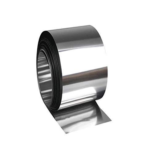 SOFIALXC Edelstahlblech Metallplatten Stahlblech Eisenblech (200mm x 1000mm)-Thicknesses:0.04mm von SOFIALXC
