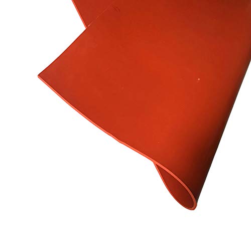SOFIALXC Silikon Gummi Hohe Temperatur Rot 500x500mm- Thickness: 3mm von SOFIALXC