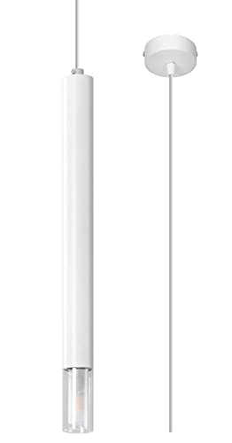 Sollux Pendelleuchte – Pendelleuchte Esstisch – Hängeleuchten & Pendelleuchten – Deckenlampe Hängend – Glühbirne Nicht im Lieferumfang Enthalten – WEZYR 1 Weiß - G9-Fassung von SOLLUX lighting