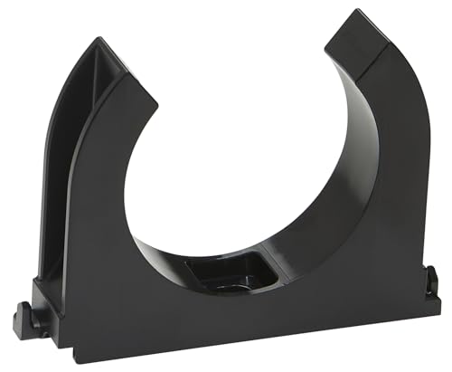 SOMA Rohrclip aus Kunststoff, schwarz, 50 mm, 28 Stück, Klemmschelle, Rohrklemme von SOMA