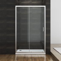 Sonni - 110cm Duschkabine Schiebetür Duschtür Nischentür Duschwand Glas Duschabtrennung von SONNI