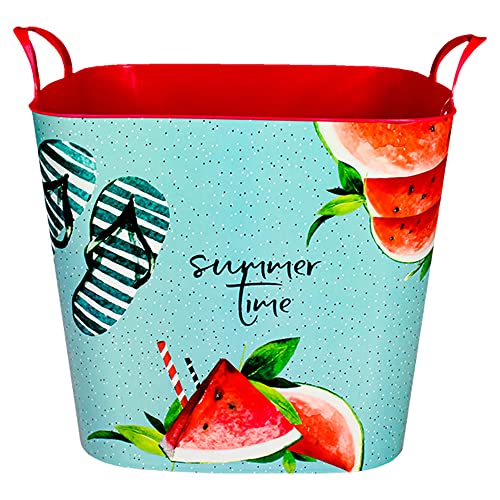 SP Berner Wäschekorb | Kunststoff Waschschüssel mit Griffe-Watermelon-25 L, Plastik, Watermelon, 25 l von SP Berner