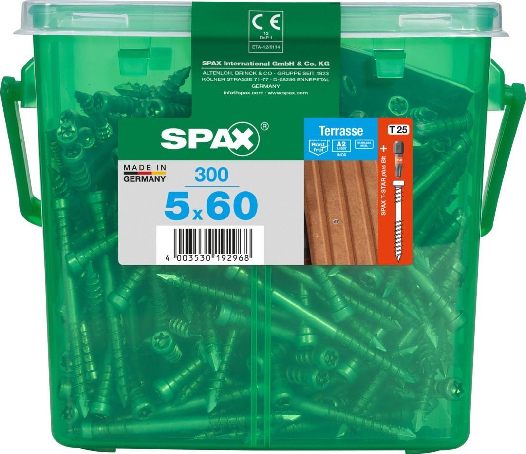 SPAX Terrassenschraube Spax Terrassenschrauben 5.0 x 60 mm TX 25 - 300 von SPAX