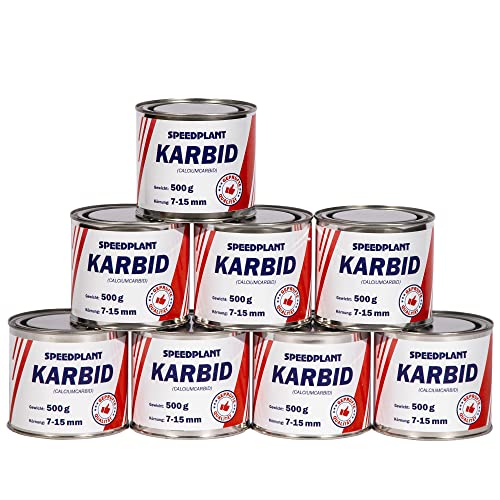 Karbid 4 kg (1x 500g) - Carbid Kabit Kabitt karbitt Karbit Karbid kleine Körnung 7-15mm - 8 Dosen von SPEEDPLANT