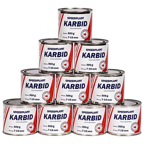 Karbid 5 kg (10x 500g) - Carbid Kabit Kabitt karbitt Karbit Karbidkleine Körnung 7-15mm - 10 Dosen von SPEEDPLANT