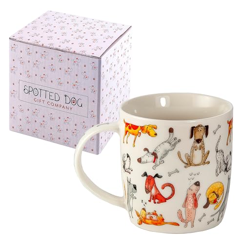 SPOTTED DOG GIFT COMPANY - Kaffeetasse mit Hunde-Motiven - Geschenk für Hundeliebhaber und Hundebesitzer von SPOTTED DOG GIFT COMPANY