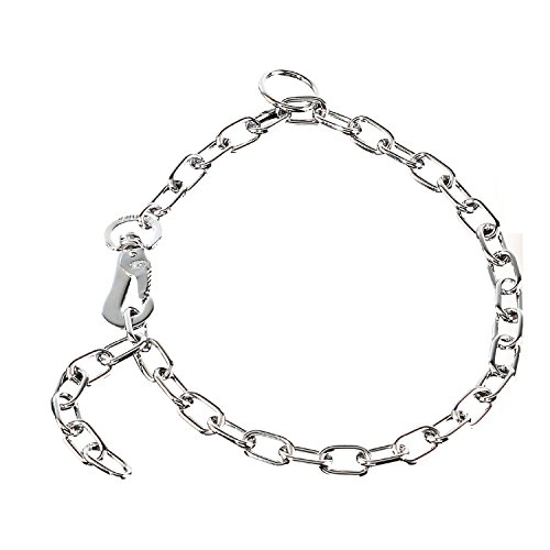 Sprenger CR Kettenhalsband Mediumkette mit 1 Ring und 1 Sprengerhaken Stahl verchromt 3 mm für Hunde bis 45 kg (65 cm) von SPRENGER