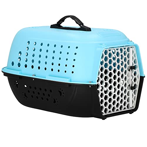 SPRINGOS Transportbox Hundebox Tiertransportbox 48 x 28 x 33 cm Hartschale Kunststoff Katzen Hunde von SPRINGOS