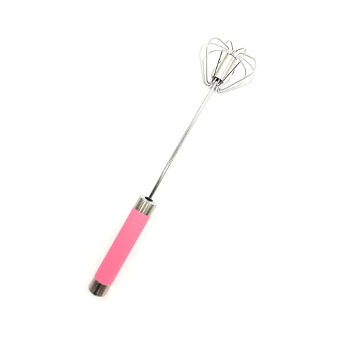 Eierbesen aus Edelstahl, Milchaufschäumer, Handmixer-Rührer, Küchengerät for Mixen, Schlagen und Rühren (Color : Pink, Size : 35.5 * 6cm) von SPXTOM