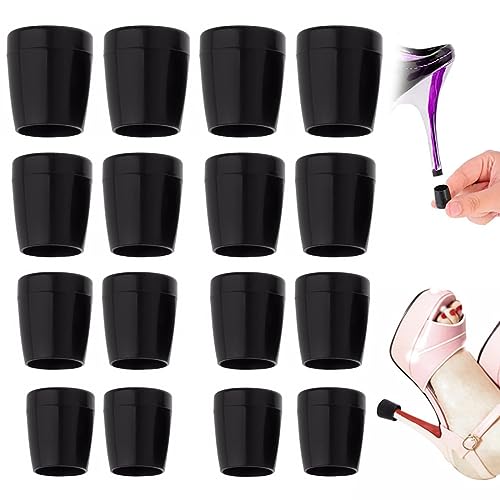 SSRDFU - 16 Pcs Fersenpolster, Silikon-Fersenpolster, High Heel Pads, transparente Fersenpolster für Hochzeiten und andere formelle Anlässe (4 Größen) von SSRDFU