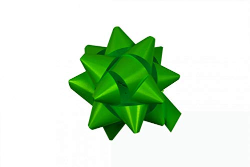 STAR 10 Geschenkschleifen Rosetten 8cm Grün von STAR
