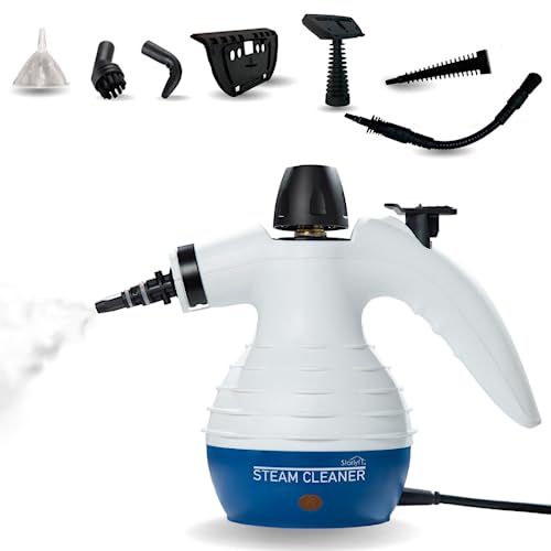 Dampfreiniger für alles Starlyf Steam Cleaner, Dampfreiniger für den Haushalt, 1050W, Kapazität von 350ml, Tiefenreinigung, mehrere Zubehörteile, entfernt Flecken, Teppiche, Autositze, Küche, Bad von STARLYF