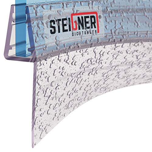 STEIGNER Duschdichtung, 40cm, Glasstärke 3,5/4/ 5 mm, Vorgebogene PVC Ersatzdichtung für Runddusche, UK04 von STEIGNER