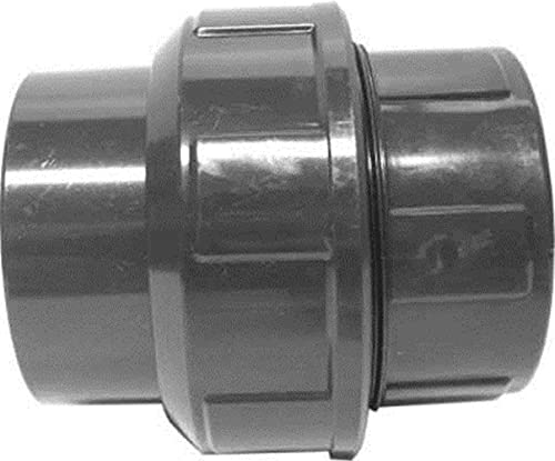 STEMAX-Wassertechnik: PVC-Klebefittings, Verschraubung, klebemuffe x klebemuffe, Größe: 50mm x 50mm von STEMAX-Wassertechnik