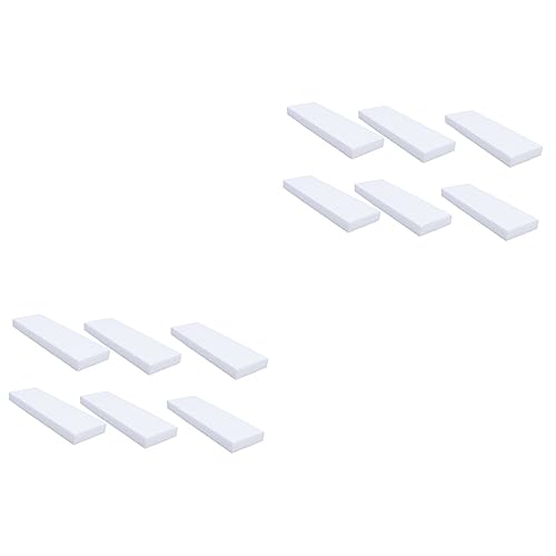 STOBOK Planke 12 STK dekorative Büroklammern Schaumstoffblöcke Eierpochierer für die Mikrowelle Bastelschaumblock Kuchen Formen DIY-Blöcke Schimmel Werkzeug Modell Weiß Schaumstoffmodell von STOBOK