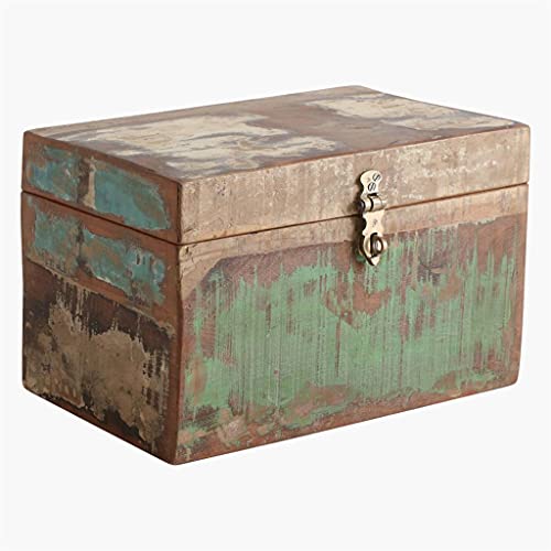 STUFF Vintage Kiste Box Deko-Box Aufbewahrungsbox Schmuckkasten aus recyceltem Altholz Shabby-Vintage Color, Verschiedene Größen von STUFF