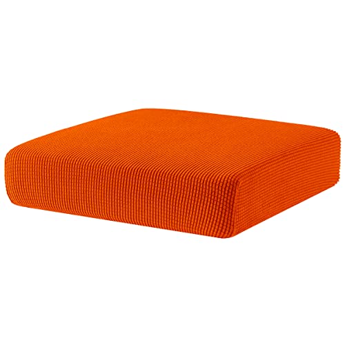 SU SUBRTEX Sofa-Sitzkissenbezüge, Stretch-Schutzbezug, Polyestergewebe, 1-Sitzer, Orange von SU SUBRTEX