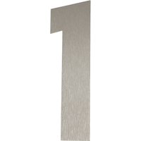 Südmetall Hausnummer, 1, Silber, Edelstahl, 15,7 x 22,7 x 1,8 cm - silberfarben von Südmetall