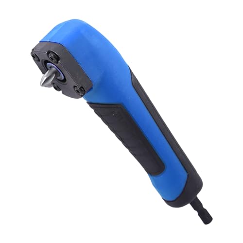 SUNERLORY Right Angle Drill Attachment, ABS Handle Electric Screwdriver Repair 90 Degree Corner Adapter for 18v Impact Driver and Drill Bit, Perfect for Drilling or Driving in Tight Spaces(Blue) von SUNERLORY