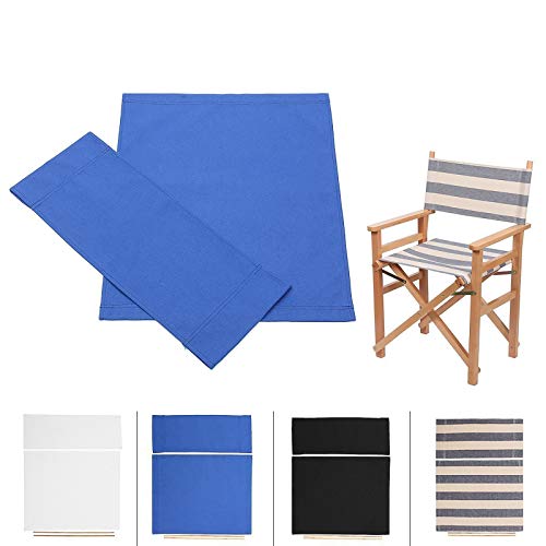 SUNJULY Stuhlhusse aus Stoff, für Regiestuhl und Stuhl modernes Design elastisch strapazierfähig strapazierfähig aus Polyethylen Durable Austauschbar Hocker Protector Blau von SUNJULY
