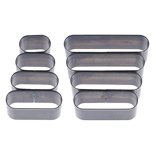 SUPERDANT 8 Teile/Satz Stahl Leder Stanze Rundkopf Rechteck Form High Carbon Cutter Hohl Stanzwerkzeug Mit Box Stanzform Stanzwerkzeug Set Für Handgefertigte DIY Lederhandwerk Edelstahl von SUPERDANT