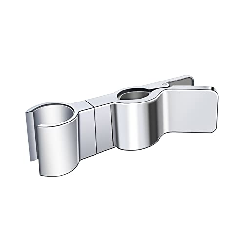 duschhalterung handbrause halterung 18-25 mm/0.7-0.98inch Metal Adjustable Shower Holder Shower Holder for Hand Shower Head for Bathroom (Silver) von SUPRBIRD