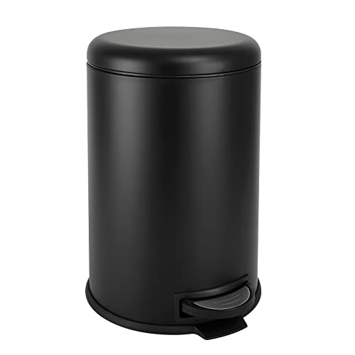 SVITA T20 Mülleimer Treteimer Abfalleimer 20 Liter inkl. Inneneiner rund Küchen-Hilfe Schwarz von SVITA