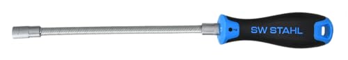 SW Stahl Schraubendreher | 7 mm Sechskant | Flexible Welle | 200 mm Klingenlänge | Rutschfester 2K-Handgriff | Zuverlässiges Werkzeug für Profi und Heimwerker von SW-Stahl