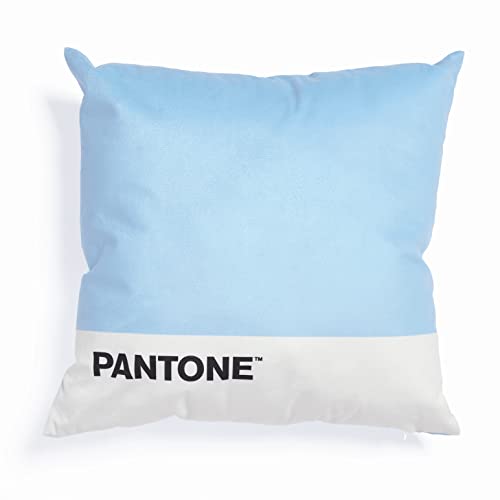 SWEET HOME Pantone™ – Dekokissen, gepolstert, 40 x 40 cm, mit verdecktem Reißverschluss, Füllung 350 g/m², Hellblau von SWEET HOME