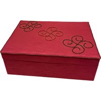 Hübsche Rosa Seidige Stoff-Andenken-Box von SabrinklesFinds