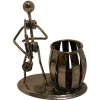 Ordentlicher Metallsaxophonist Kerl Gemacht Mit Kleinteile-Kerzenhalter von SabrinklesFinds