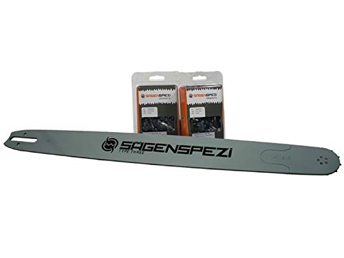 105cm Sägenspezi Schwert-Set Solid Drive mit 2 Halbmeißelketten 3/8" 135TG 1,6mm passend für Stihl MS500i MS 500 i von Sägenspezi