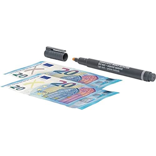 Safescan 111-0378 Falschgeld Stift Blisterpack 1 Prüfstift, blau/grau von Safescan