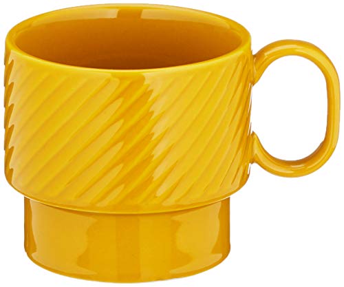 Sagaform Teebecher 400 ml, Coffee&More Kollektion, Farbe Gelb, aus Steingut, Höhe 9 cm, Durchmesser 10 cm von Sagaform