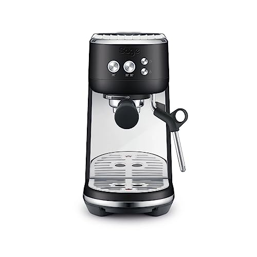 Sage - The Bambino - Kompakte Kaffeemaschine mit automatischem Milchaufschäumer, Schwarzer Trüffel von Sage