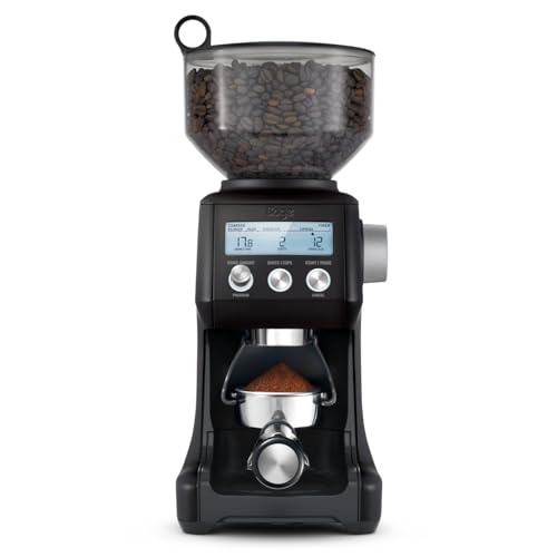 Sage - The Smart Grinder Pro - Kaffeemühle mit konischem Mahlwerk - Programmierbar, automatisch - Schwarzer Trüffel von Sage