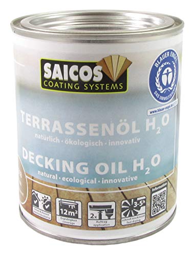 SAICOS Terrassenöl H2O 318 Teak (0,75 Liter) von Saicos