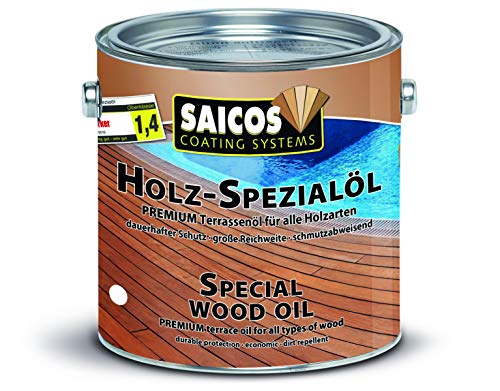 Saicos 700 0110 Holzspezialöl, farblos, 10 Liter von Saicos